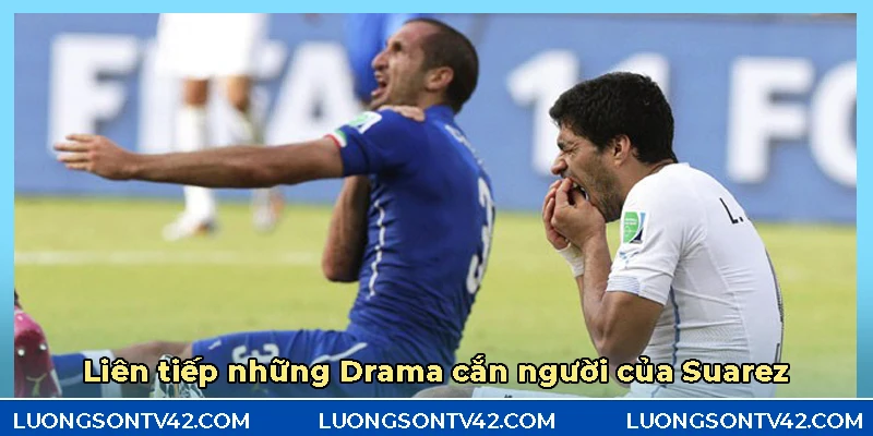 Với hàm răng cời và sắc bén Súarez liên tiếp cắn người